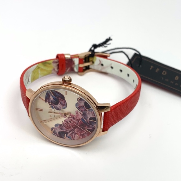 TED BAKER LONDON KATE RG LEATHER STRAP WATCH main image 7